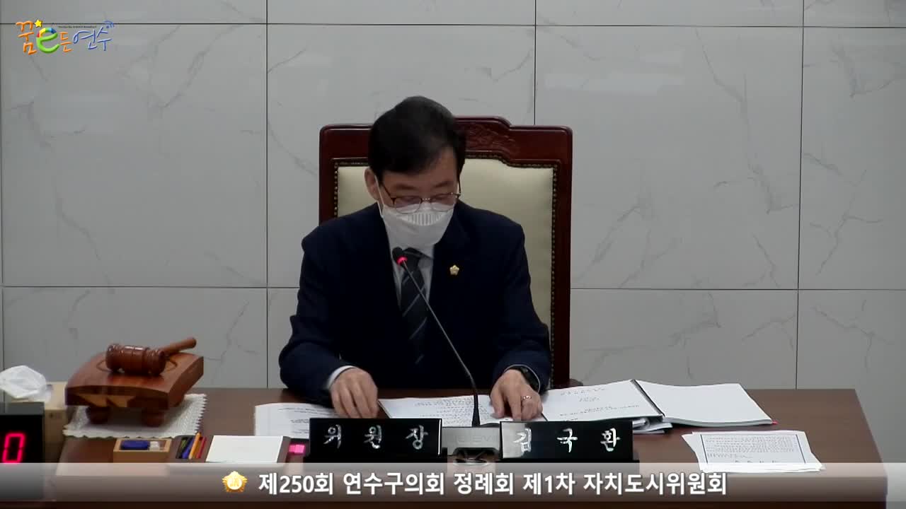 제250회 연수구의회 정례회 제1차 자치도시위원회_2 (2022.09.15.)