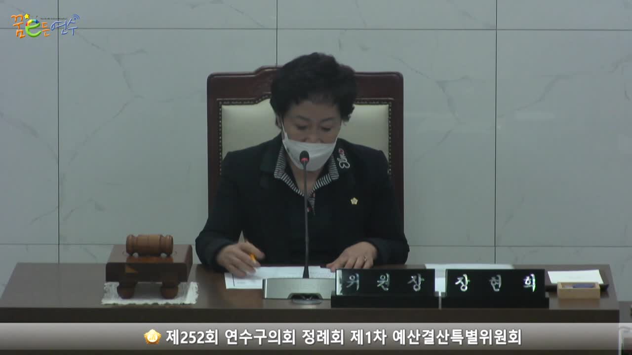 제252회 연수구의회 정례회 제1차 예산결산특별위원회 (2022.11.21.)